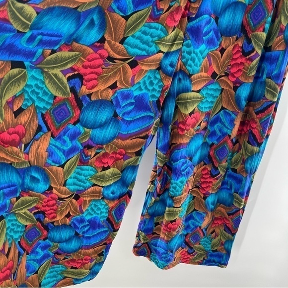 Vintage 80’s floral wide leg jumpsuit size m - Picture 3 of 5